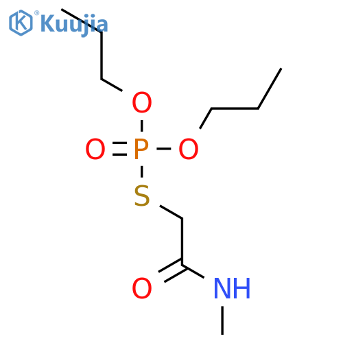 S-[2-(methylamino)-2-oxoethyl] O,O-dipropyl phosphorothioate structure