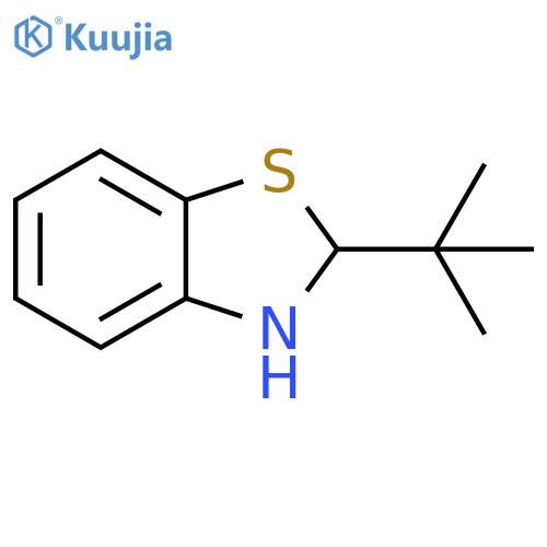 Benzothiazole,2-(1,1-dimethylethyl)-2,3-dihydro- structure