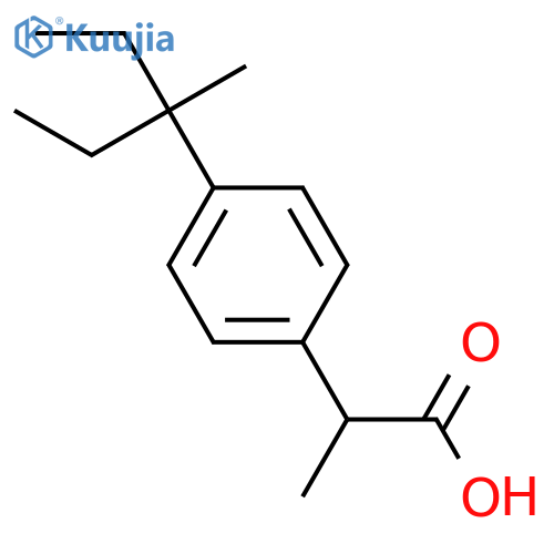 Benzeneacetic acid,4-(1-ethyl-1-methylpropyl)-a-methyl- structure