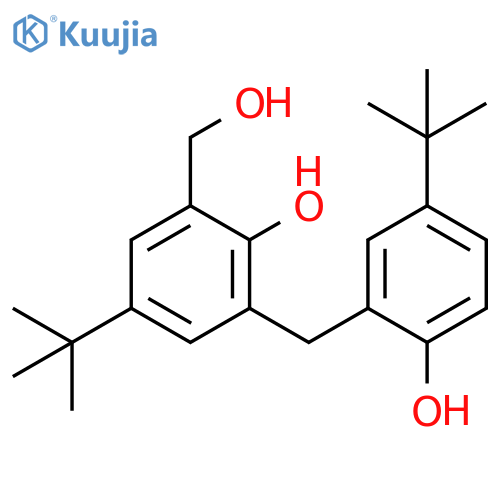 Benzenemethanol,5-(1,1-dimethylethyl)-3-[[5-(1,1-dimethylethyl)-2-hydroxyphenyl]methyl]-2-hydroxy- structure