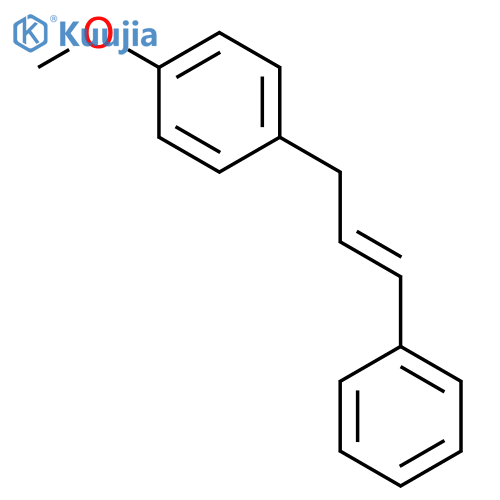 Benzene, 1-methoxy-4-(3-phenyl-2-propenyl)-, (E)- structure
