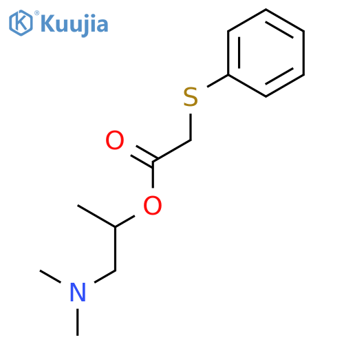 1-(dimethylamino)propan-2-yl (phenylsulfanyl)acetate structure