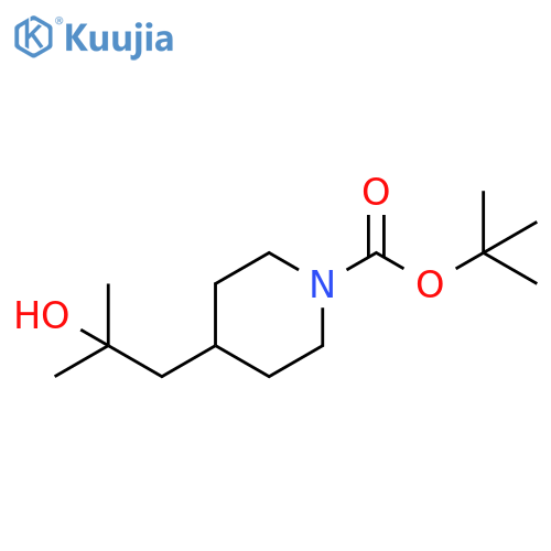 tert-butyl 4-(2-hydroxy-2-methylpropyl)piperidine-1-carboxylate structure