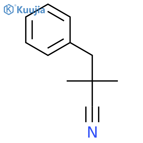 2,2-Dimethyl-3-phenylpropanenitrile structure