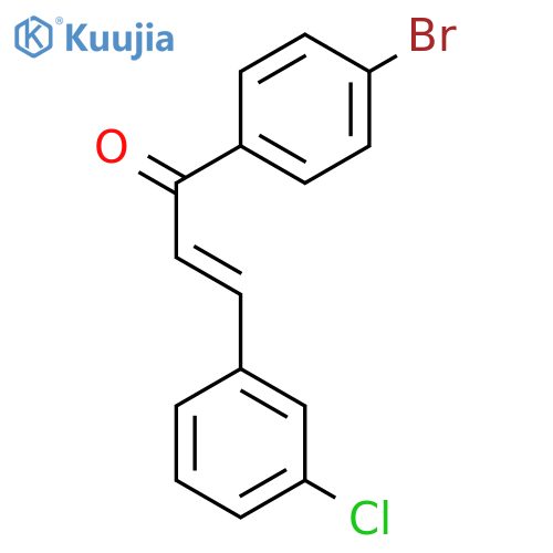 2-Propen-1-one, 1-(4-bromophenyl)-3-(3-chlorophenyl)- structure
