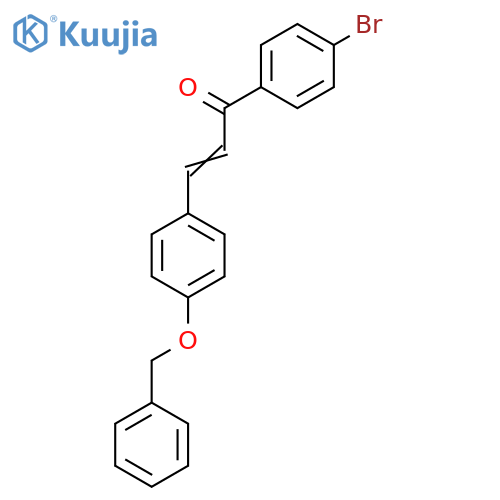 1-(4-Bromophenyl)-3-(4-phenylmethoxyphenyl)prop-2-en-1-one structure