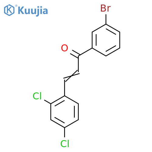 1-(3-Bromophenyl)-3-(2,4-dichlorophenyl)prop-2-en-1-one structure