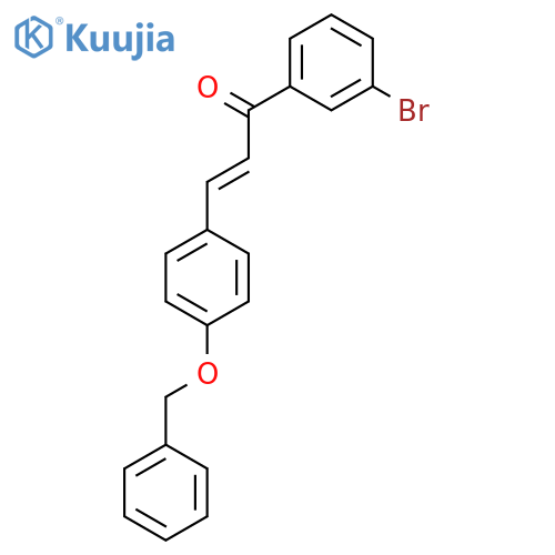 2-Propen-1-one, 1-(3-bromophenyl)-3-[4-(phenylmethoxy)phenyl]- structure