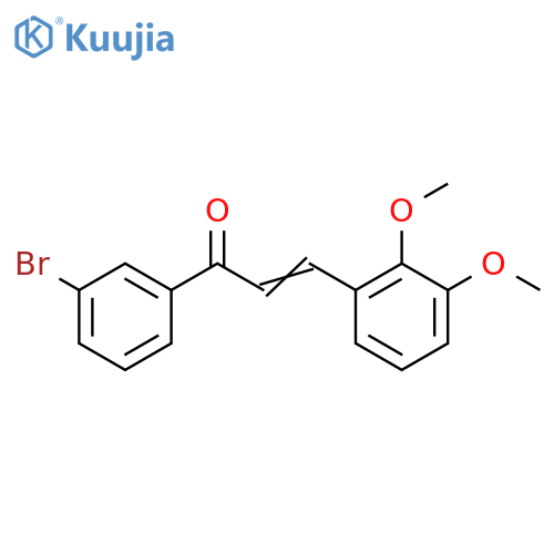 (2E)-1-(3-Bromophenyl)-3-(2,3-dimethoxyphenyl)prop-2-en-1-one structure