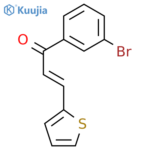 2-Propen-1-one,1-(3-bromophenyl)-3-(2-thienyl)- structure