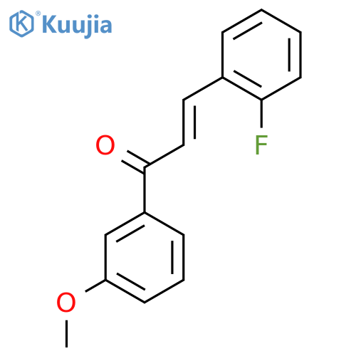 (2E)-3-(2-Fluorophenyl)-1-(3-methoxyphenyl)prop-2-en-1-one structure