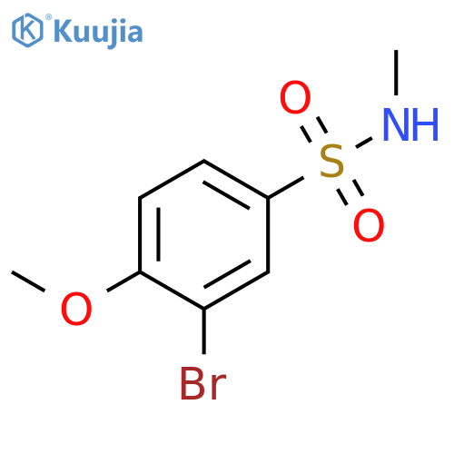 3-Bromo-4-methoxy-N-methylbenzene-1-sulfonamide structure