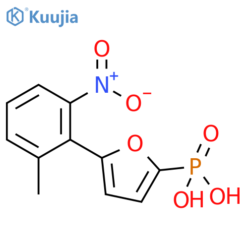 Phosphonic acid, [5-(2-methyl-6-nitrophenyl)-2-furanyl]- structure