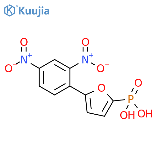 Phosphonic acid, [5-(2,4-dinitrophenyl)-2-furanyl]- structure