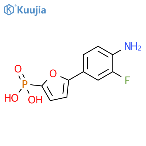 Phosphonic acid, [5-(4-amino-3-fluorophenyl)-2-furanyl]- structure