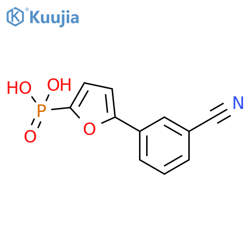 Phosphonic acid, [5-(3-cyanophenyl)-2-furanyl]- structure