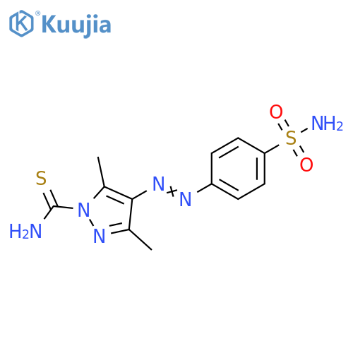 1H-Pyrazole-1-carbothioamide,4-[[4-(aminosulfonyl)phenyl]azo]-3,5-dimethyl- structure