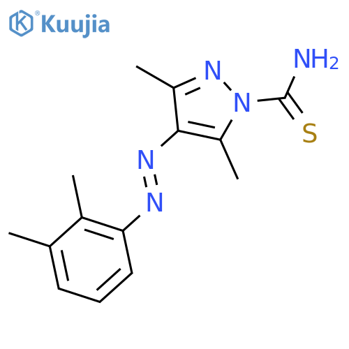 1H-Pyrazole-1-carbothioamide,4-[2-(2,3-dimethylphenyl)diazenyl]-3,5-dimethyl- structure