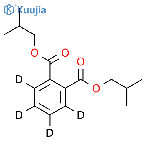 Diisobutyl Phthalate-d4 structure