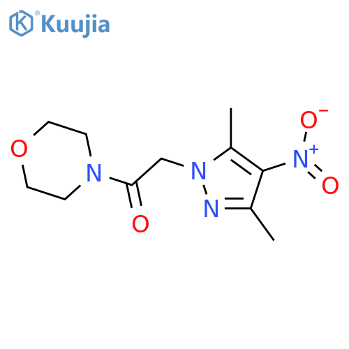 2-(3,5-Dimethyl-4-nitro-pyrazol-1-yl)-1-morpholin-4-yl-ethanone structure
