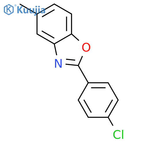 2-(4-Chlorophenyl)-5-methyl-1,3-benzoxazole structure
