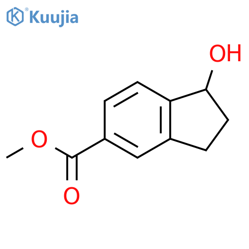 Methyl 2,3-Dihydro-1-hydroxy-1H-indene-5-carboxylate structure