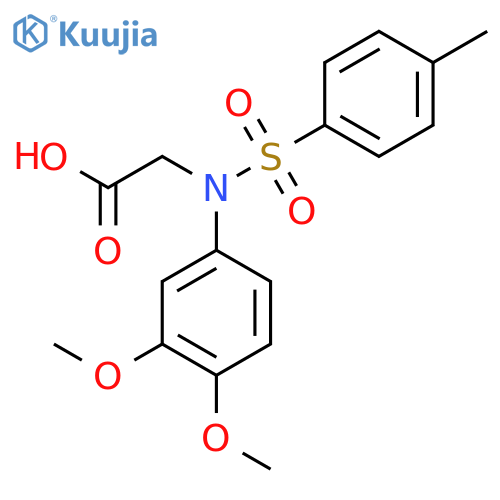 N-(3,4-Dimethoxyphenyl)-N-(4-methylphenyl)sulfonylglycine structure