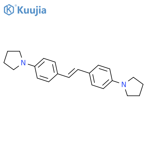 Pyrrolidine, 1,1'-[(1E)-1,2-ethenediyldi-4,1-phenylene]bis- structure