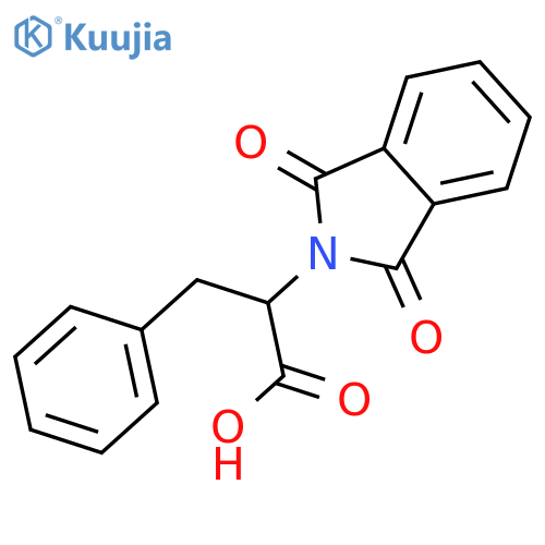2-(1,3-dioxo-2,3-dihydro-1H-isoindol-2-yl)-3-phenylpropanoic acid structure