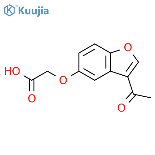 [(3-acetyl-1-benzofuran-5-yl)oxy]acetic acid structure