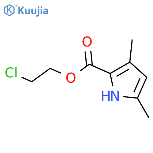 2-Chloroethyl 3,5-dimethyl-1H-pyrrole-2-carboxylate structure