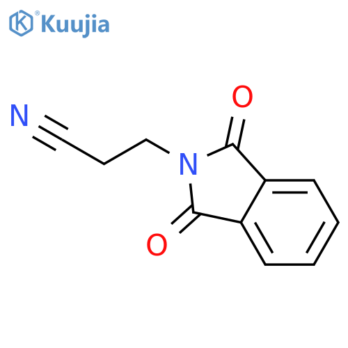 3-(1,3-dioxo-2,3-dihydro-1H-isoindol-2-yl)propanenitrile structure