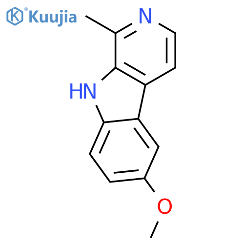 6-methoxy-1-methyl-9H-pyrido3,4-bindole structure