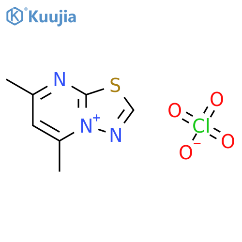 5,7-dimethyl[1,3,4]thiadiazolo[3,2-a]pyrimidin-4-ium perchlorate structure