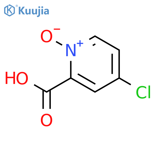 2-Pyridinecarboxylic acid, 4-chloro-, 1-oxide structure