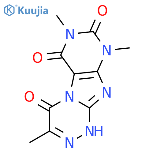 [1,2,4]Triazino[3,4-f]purine-4,6,8(1H,7H,9H)-trione, 3,7,9-trimethyl- structure