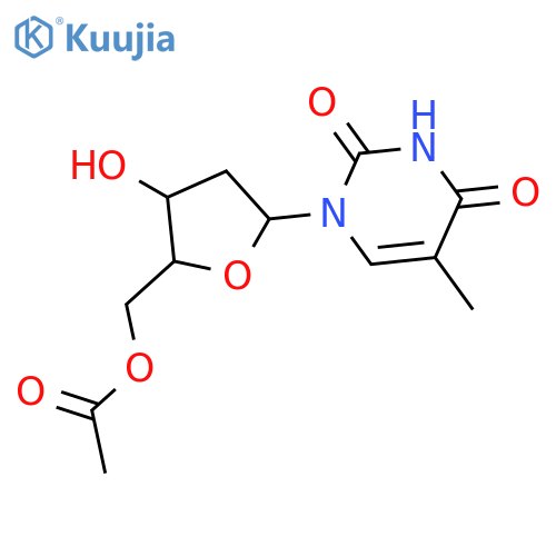 Thymidine, 5'-acetate structure