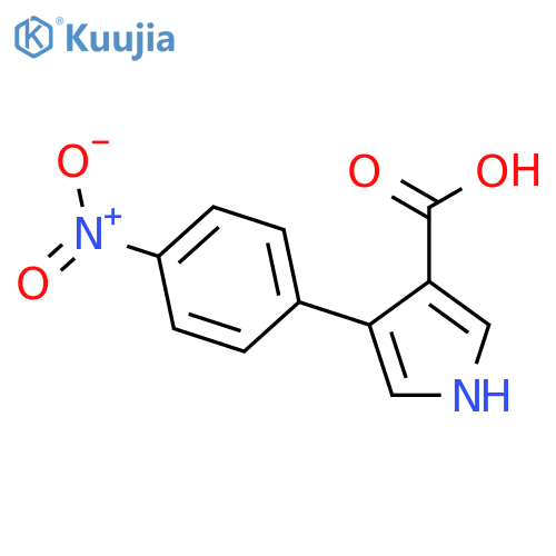4-(4-nitrophenyl)-1H-pyrrole-3-carboxylic acid structure