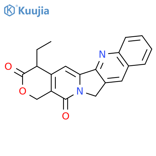 (4R)-4-ethyl-1H-pyrano[3',4':6,7]indolizino[1,2-b]quinoline-3,14(4H,12H)-dione structure