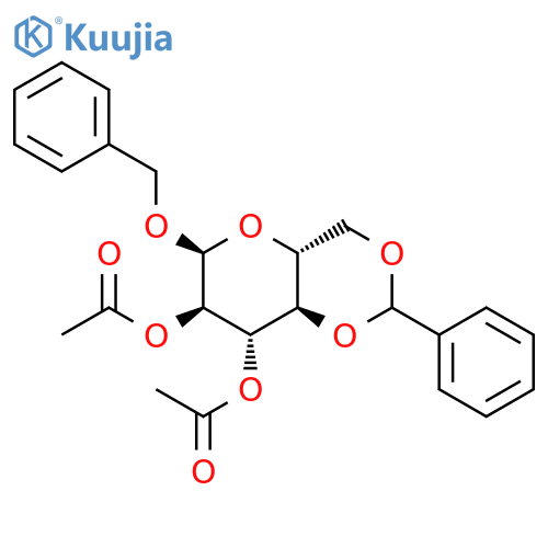 a-D-Glucopyranoside, phenylmethyl4,6-O-(phenylmethylene)-, diacetate (9CI) structure