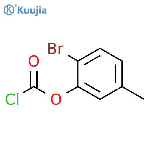 2-bromo-5-methylphenyl chloroformate structure