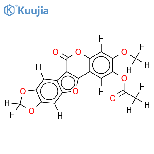 6-Acetoxy-7-methoxy-11,12-methylendioxycoumeston structure