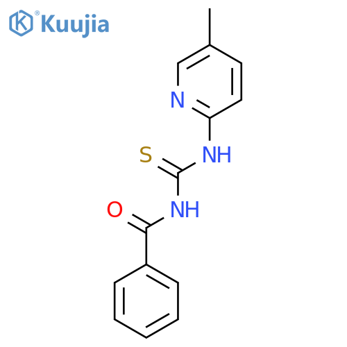 1-benzoyl-3-(5-methylpyridin-2-yl)thiourea structure