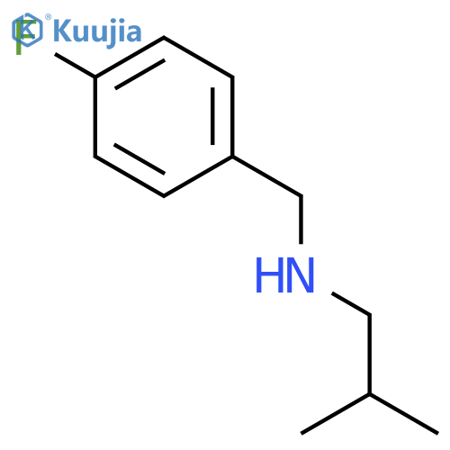 (4-fluorophenyl)methyl(2-methylpropyl)amine structure