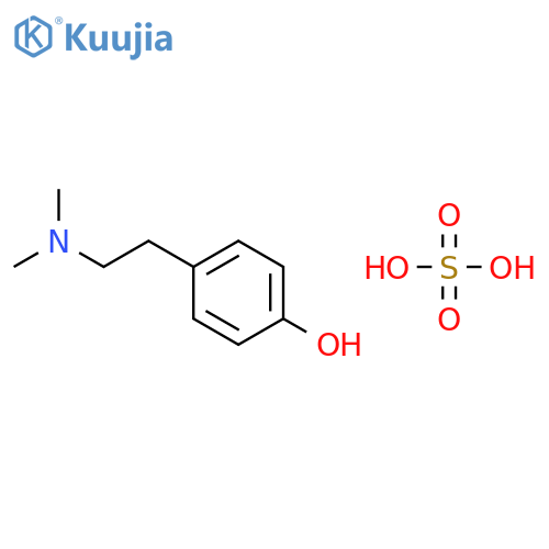Hordenine sulfate structure