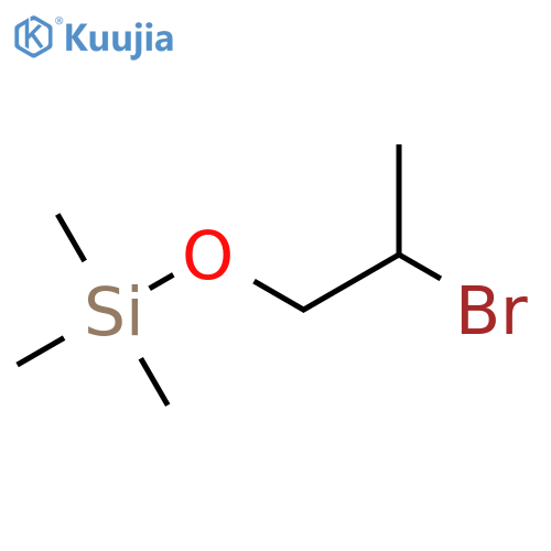 (2-bromopropoxy)trimethylsilane structure
