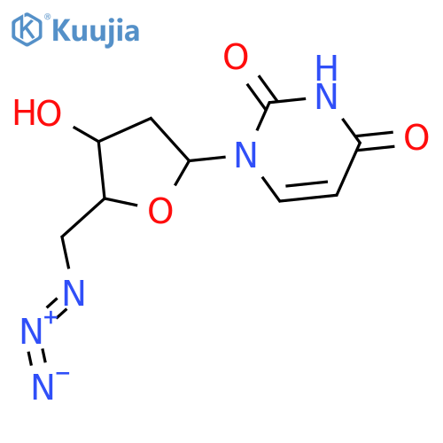 5'-azido-2',5'-dideoxyuridine structure