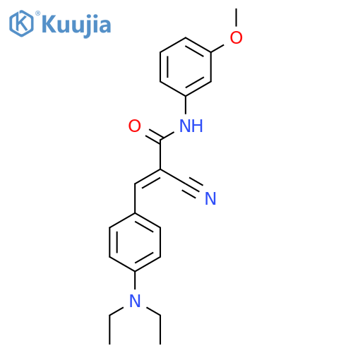 2-cyano-3-[4-(diethylamino)phenyl]-N-(3-methoxyphenyl)prop-2-enamide structure