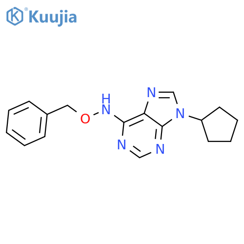 9H-Purin-6-amine,9-cyclopentyl-N-(phenylmethoxy)- structure