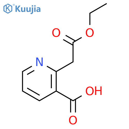 2-(2-Ethoxy-2-oxoethyl)nicotinic acid structure